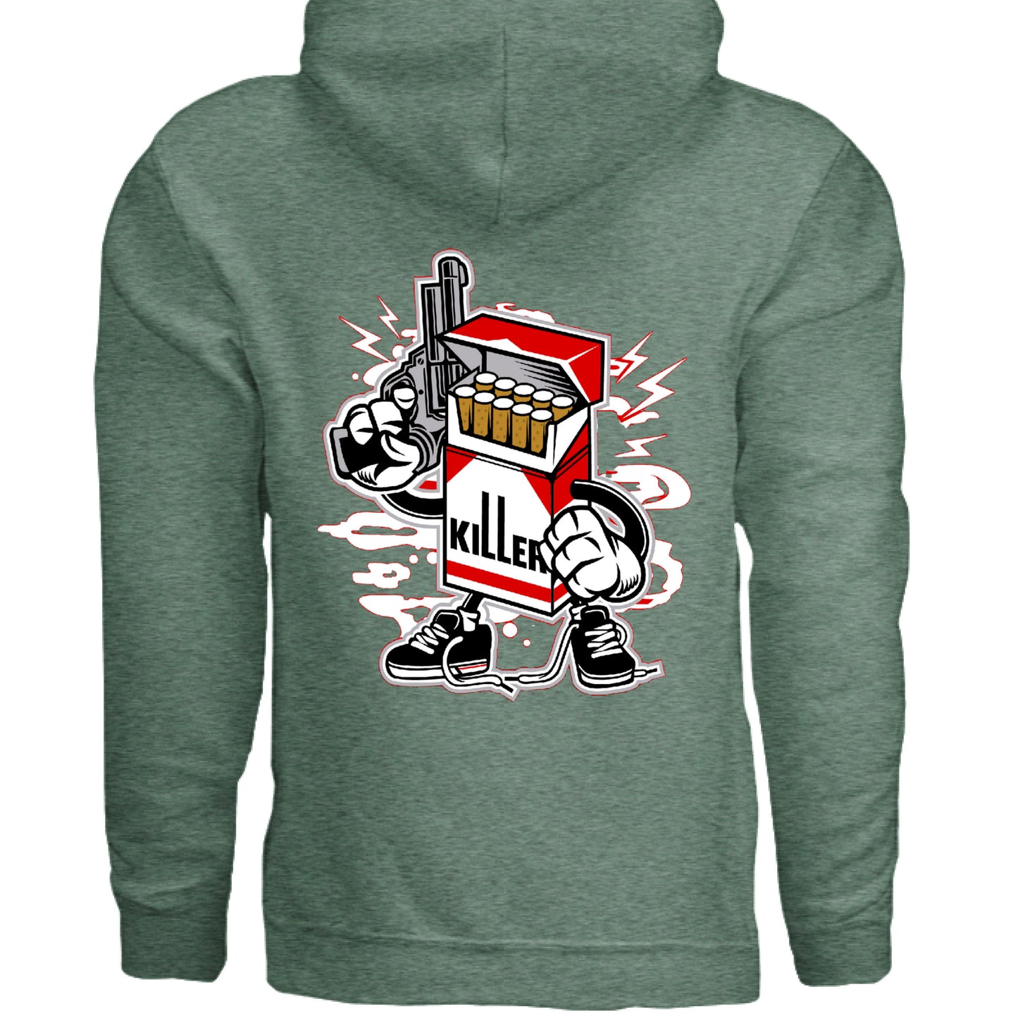 Heather Sport Dark Green - BACK